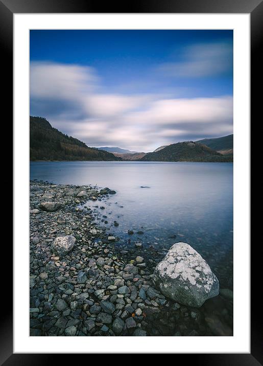 Clouds sweeping over Thirlmere. Framed Mounted Print by Liam Grant