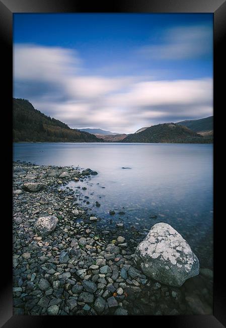Clouds sweeping over Thirlmere. Framed Print by Liam Grant