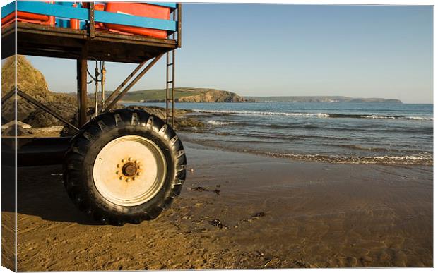 The Sea Tractor Canvas Print by Simon Armstrong
