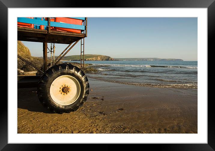 The Sea Tractor Framed Mounted Print by Simon Armstrong