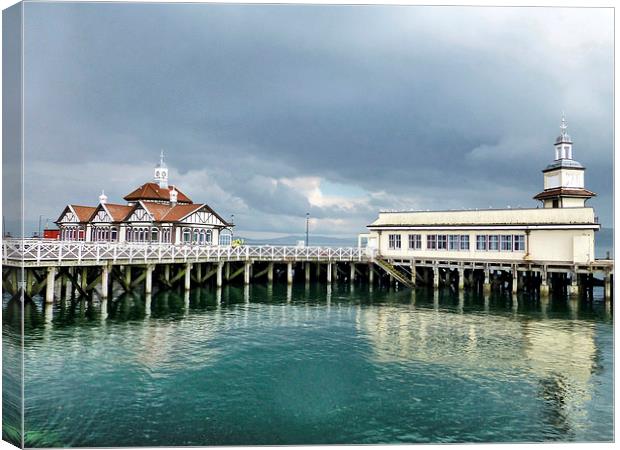 Dunoon Pier. Canvas Print by Lilian Marshall
