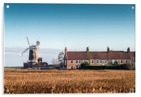 Cley Mill Acrylic by Stephen Mole