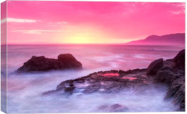 Sunset at Shelter Cove Canvas Print by Chris Frost