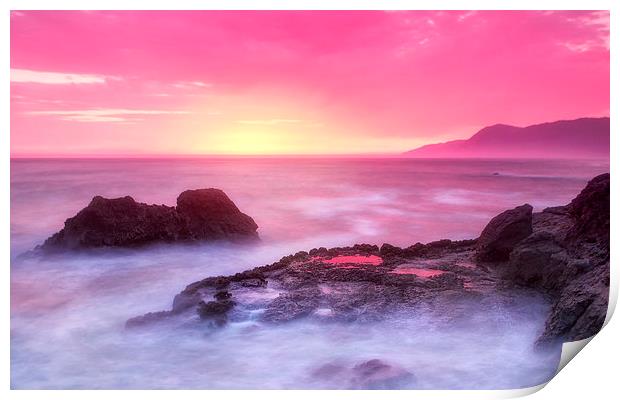 Sunset at Shelter Cove Print by Chris Frost