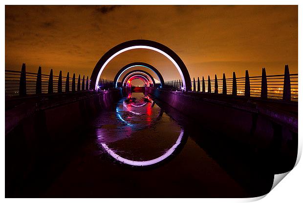 Tunnel of colour Print by Lorraine Paterson