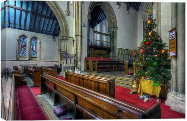 Church at Christmas Canvas Print by Ian Mitchell