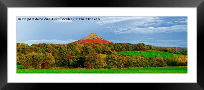 Roseberry Topping North Yorkshire Framed Mounted Print by Martyn Arnold
