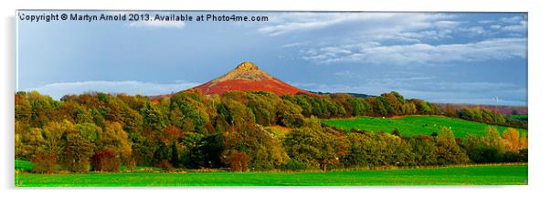 Roseberry Topping North Yorkshire Acrylic by Martyn Arnold