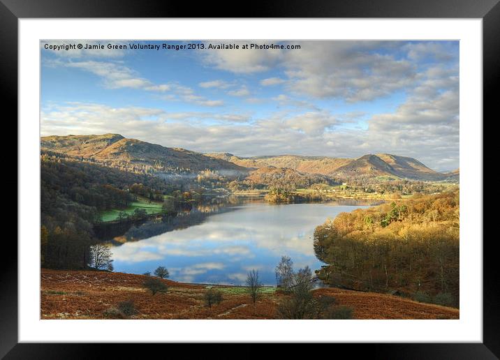 Grasmere,The Lake District Framed Mounted Print by Jamie Green