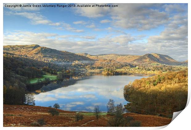 Grasmere,The Lake District Print by Jamie Green