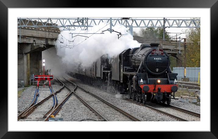 The Cathedrals Express Double Headed Black 5s Framed Mounted Print by William Kempster