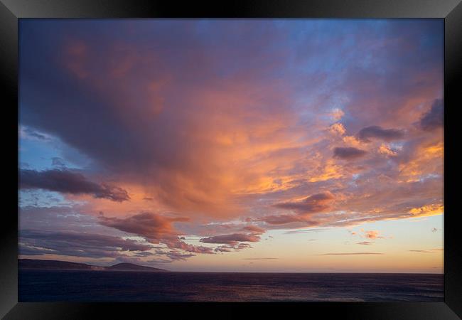 Flaming Cloud 2 Framed Print by Rod Ohlsson