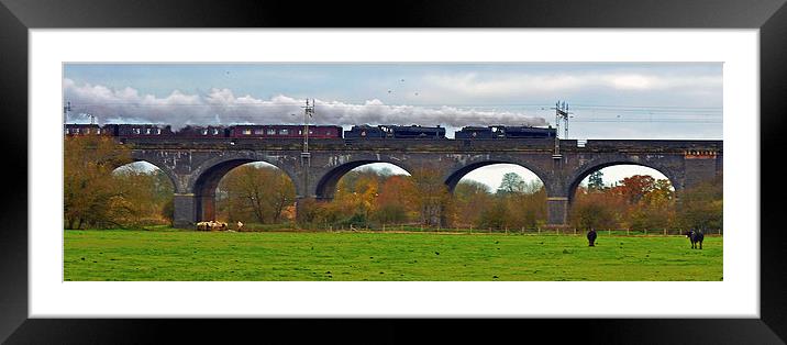 The Cathedrals Express Double Headed Black 5s Framed Mounted Print by William Kempster