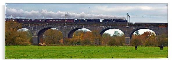 The Cathedrals Express Double Headed Black 5s Acrylic by William Kempster