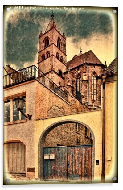 Breisach Cathedral, Grunge effect Acrylic by Frank Irwin