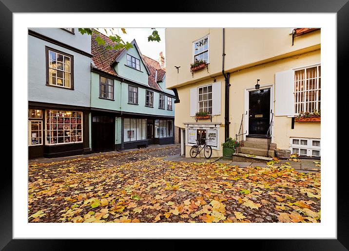 Elm hill in Autumn Framed Mounted Print by Paul Macro