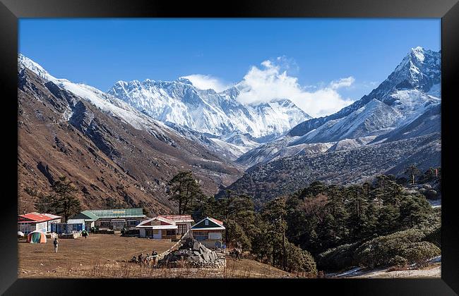 View to Everest Framed Print by Gail Johnson