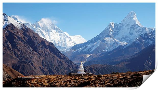 View to Everest Print by Gail Johnson