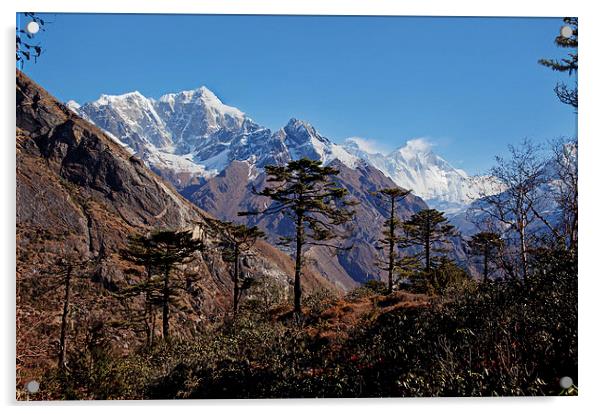 View to Everest Acrylic by Gail Johnson