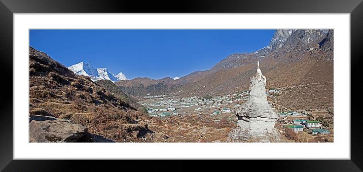 Khumjung Framed Mounted Print by Gail Johnson