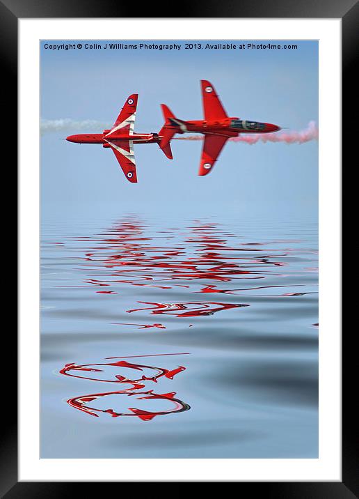 Synchro Reflections - Dunsfold 2013 Framed Mounted Print by Colin Williams Photography
