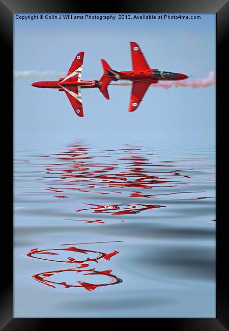 Synchro Reflections - Dunsfold 2013 Framed Print by Colin Williams Photography