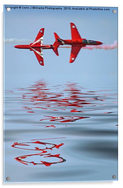 Synchro Reflections - Dunsfold 2013 Acrylic by Colin Williams Photography