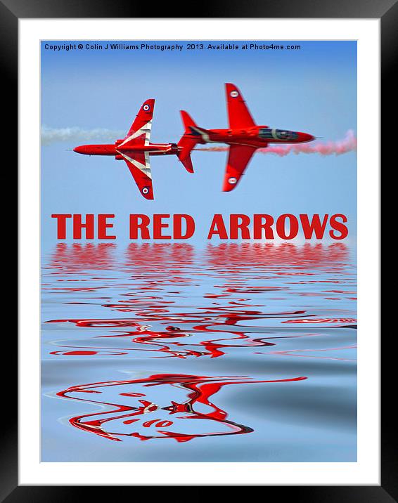Synchro Reflections - The Red Arrows Framed Mounted Print by Colin Williams Photography