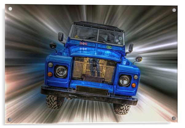 Land Rover Acrylic by Thanet Photos