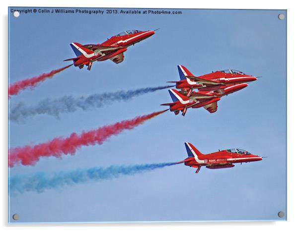 The Red Arrows - Duxford Spring Airshow 2013 Acrylic by Colin Williams Photography