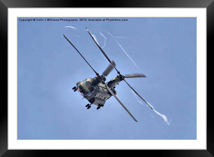 Vortex - The Chinook Display Framed Mounted Print by Colin Williams Photography