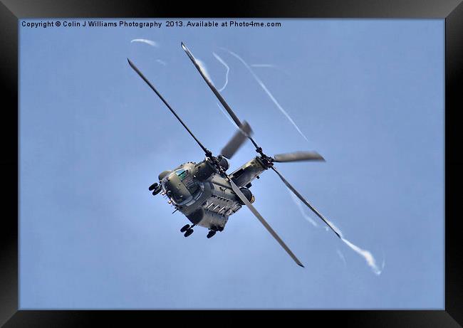 Vortex - The Chinook Display Framed Print by Colin Williams Photography