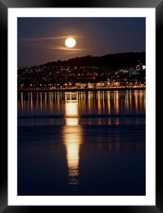 Moonlight shadow Framed Mounted Print by Lorraine Paterson