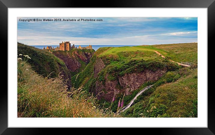 Dunnottar Castle Stonehaven Scotland Framed Mounted Print by Eric Watson