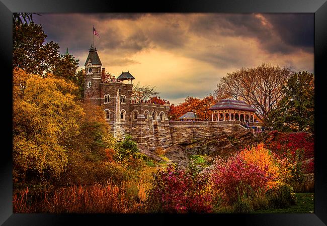 Autumn At Belvedere Castle Framed Print by Chris Lord