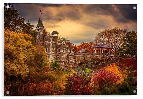 Autumn At Belvedere Castle Acrylic by Chris Lord