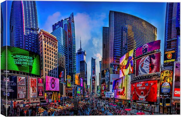 Times Square Canvas Print by Chris Lord