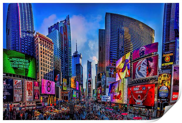 Times Square Print by Chris Lord