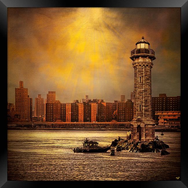 East River Fantasy Framed Print by Chris Lord