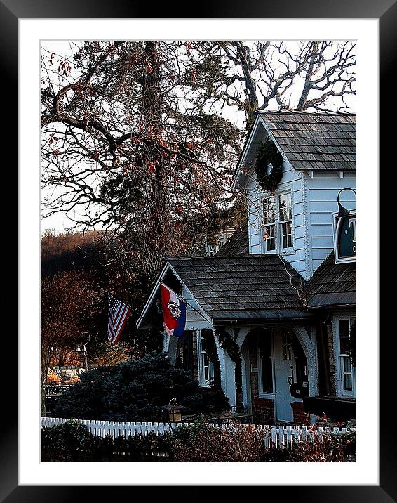 Flags Flying Framed Mounted Print by Pics by Jody Adams