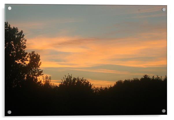 Sunset Acrylic by steve pitman