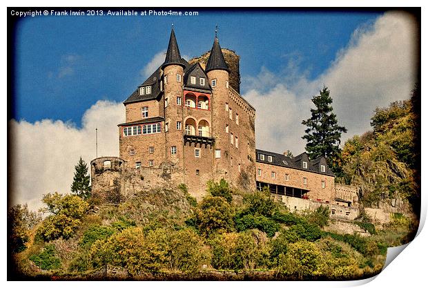 The magnificent Katz Castle (Grunged) Print by Frank Irwin