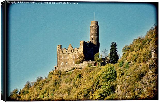 The magnificent Burg Maus Castle (Grunged) Canvas Print by Frank Irwin