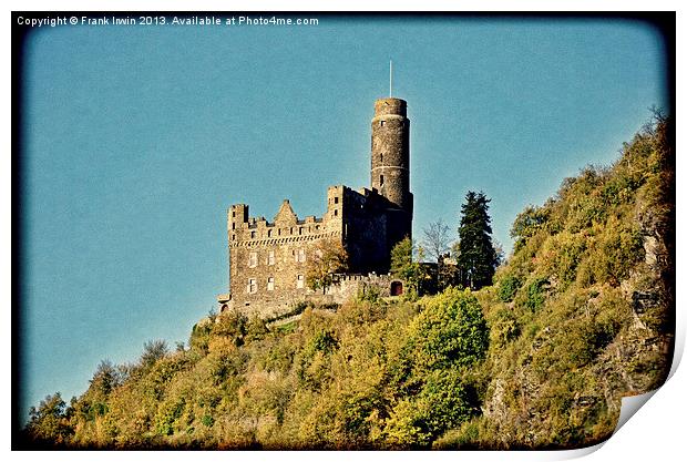 The magnificent Burg Maus Castle (Grunged) Print by Frank Irwin