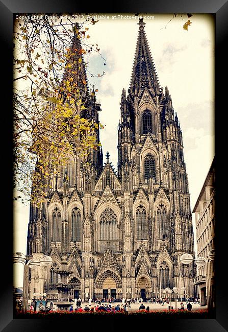 The magnificent Cologne Cathedral (grunge effect) Framed Print by Frank Irwin
