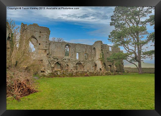 Jervaulx Abbey Ruins Framed Print by Trevor Kersley RIP