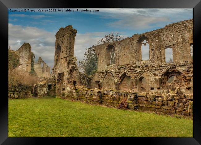 Jervaulx Abbey Ruins Framed Print by Trevor Kersley RIP
