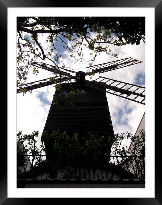 Windmill Paris Framed Mounted Print by Carmel Fiorentini