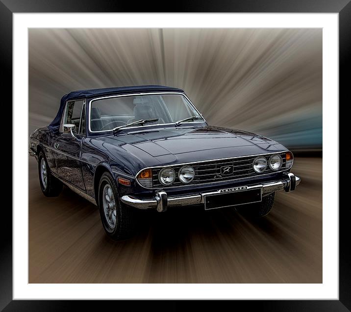 Triumph Stag Framed Mounted Print by Thanet Photos