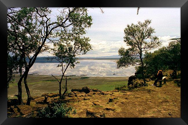 JST2805 Lake Nakuru reflections Framed Print by Jim Tampin